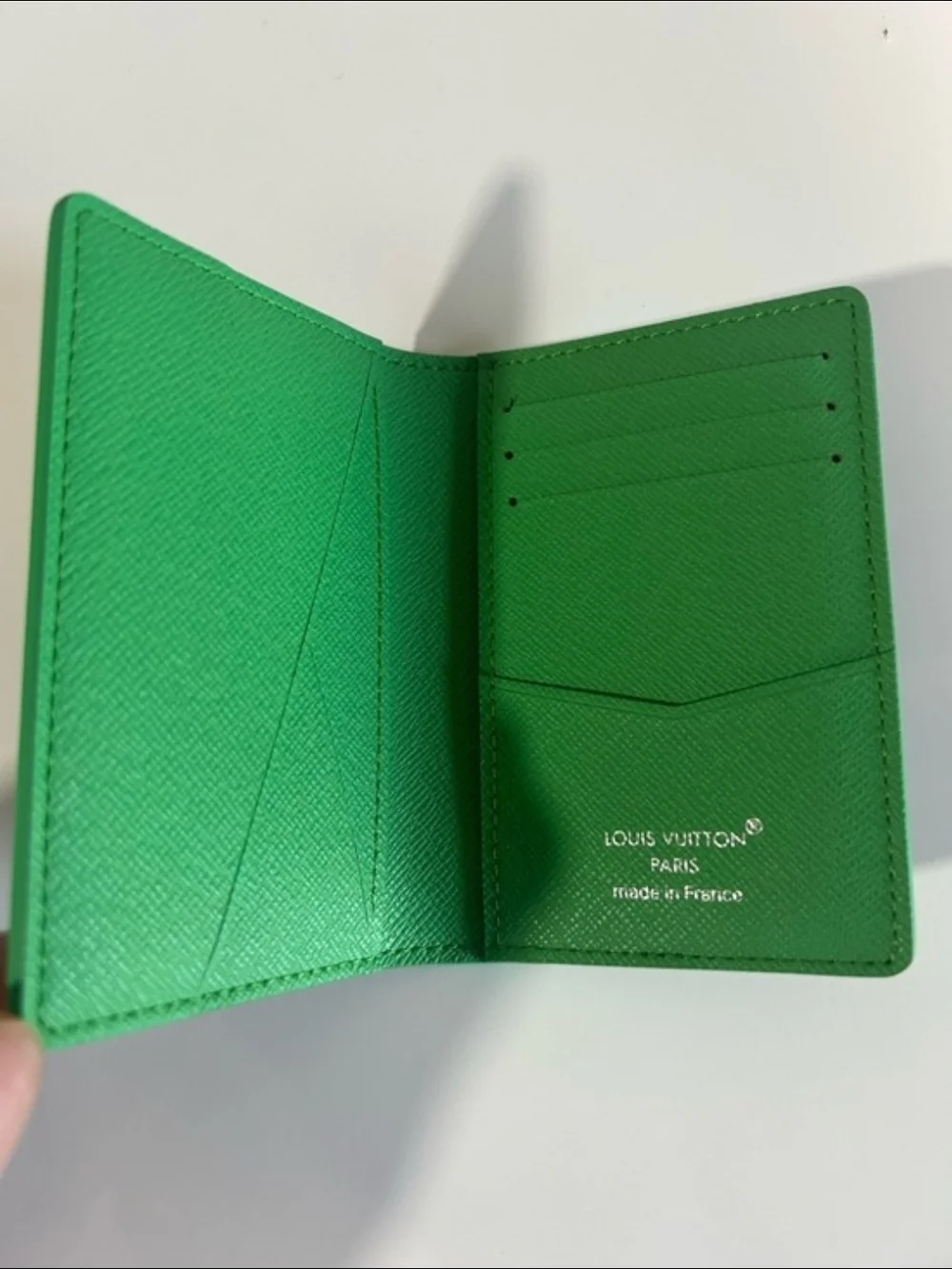 Louis Vuitton Green Golf Monogram Card Case Wallet